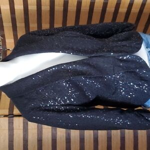 INC Sequin waist length jacket lined